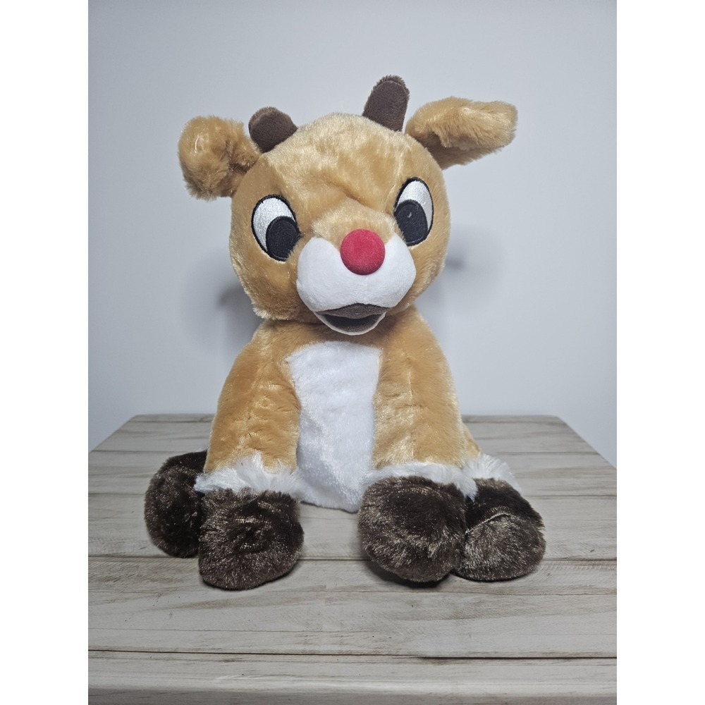 Rudolph The Red Nosed Reindeer Plush 10 Inch Sitting Holiday Toy Kohl's Cares